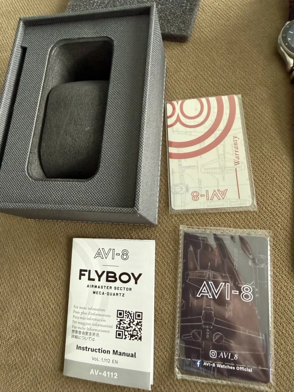 AVI-8 Flyboy Meca-Quartz Black / Nylon Dial Men's